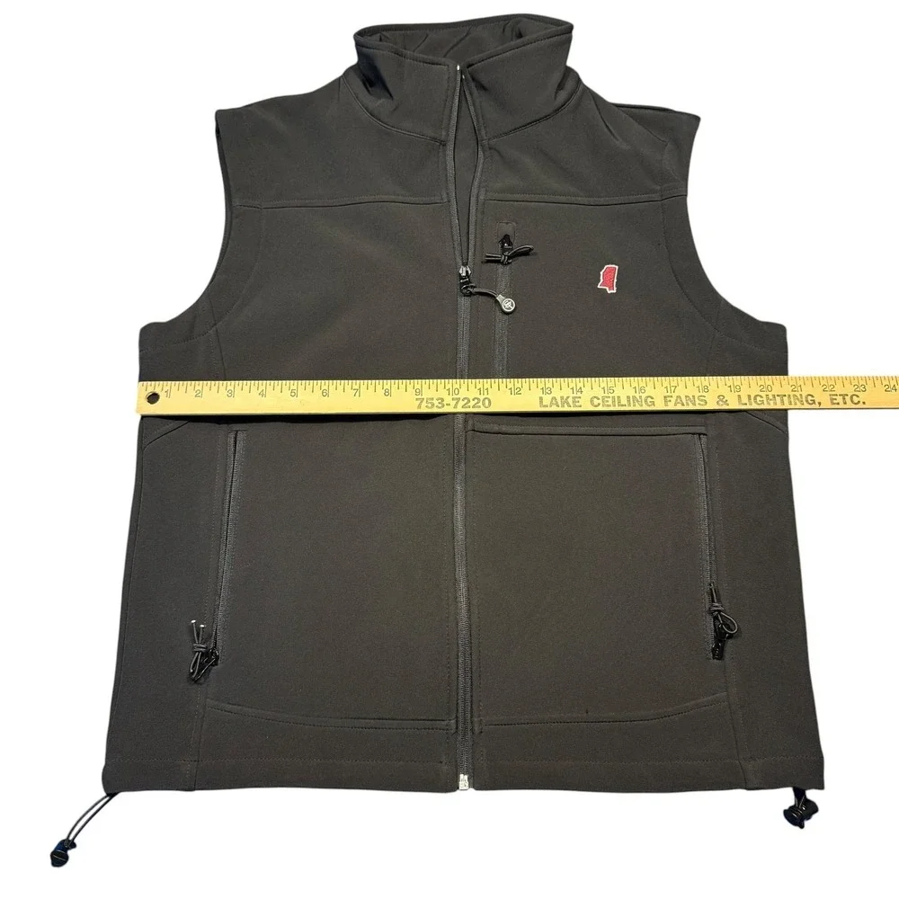 Mississippi Oxford - Southern Traditions Soft Shell Vest in Black Men Size Small